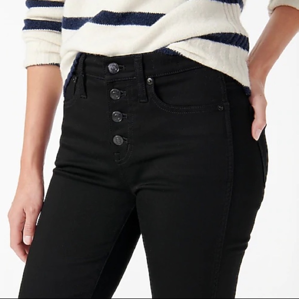 J.Crew 9" Vintage Straight Jean In Black